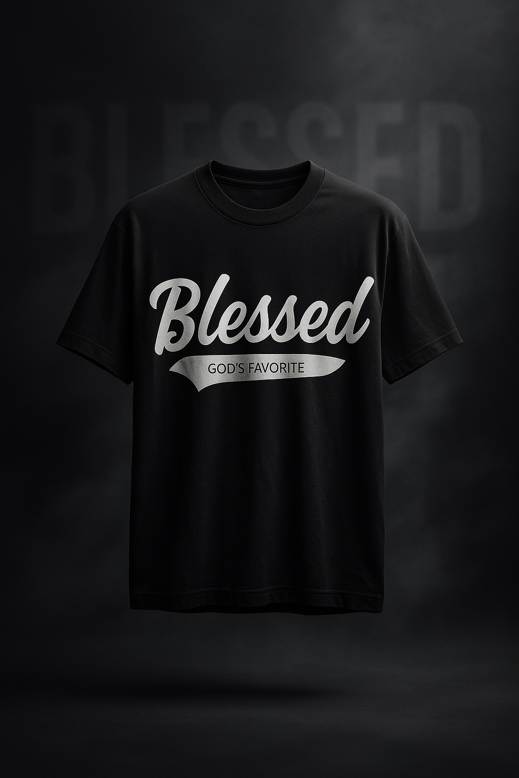 Blessed Script Tees - Black
