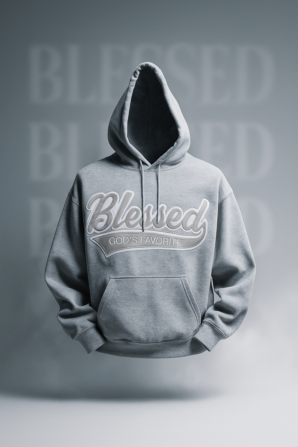 Grace in Grey Hoodie